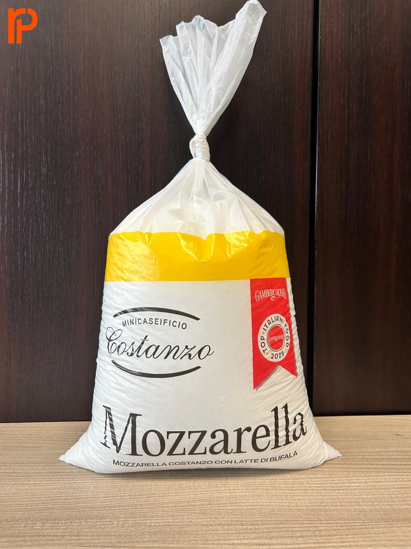 Sacco per mozzarella realizzato per Minicaseificio Costanzo