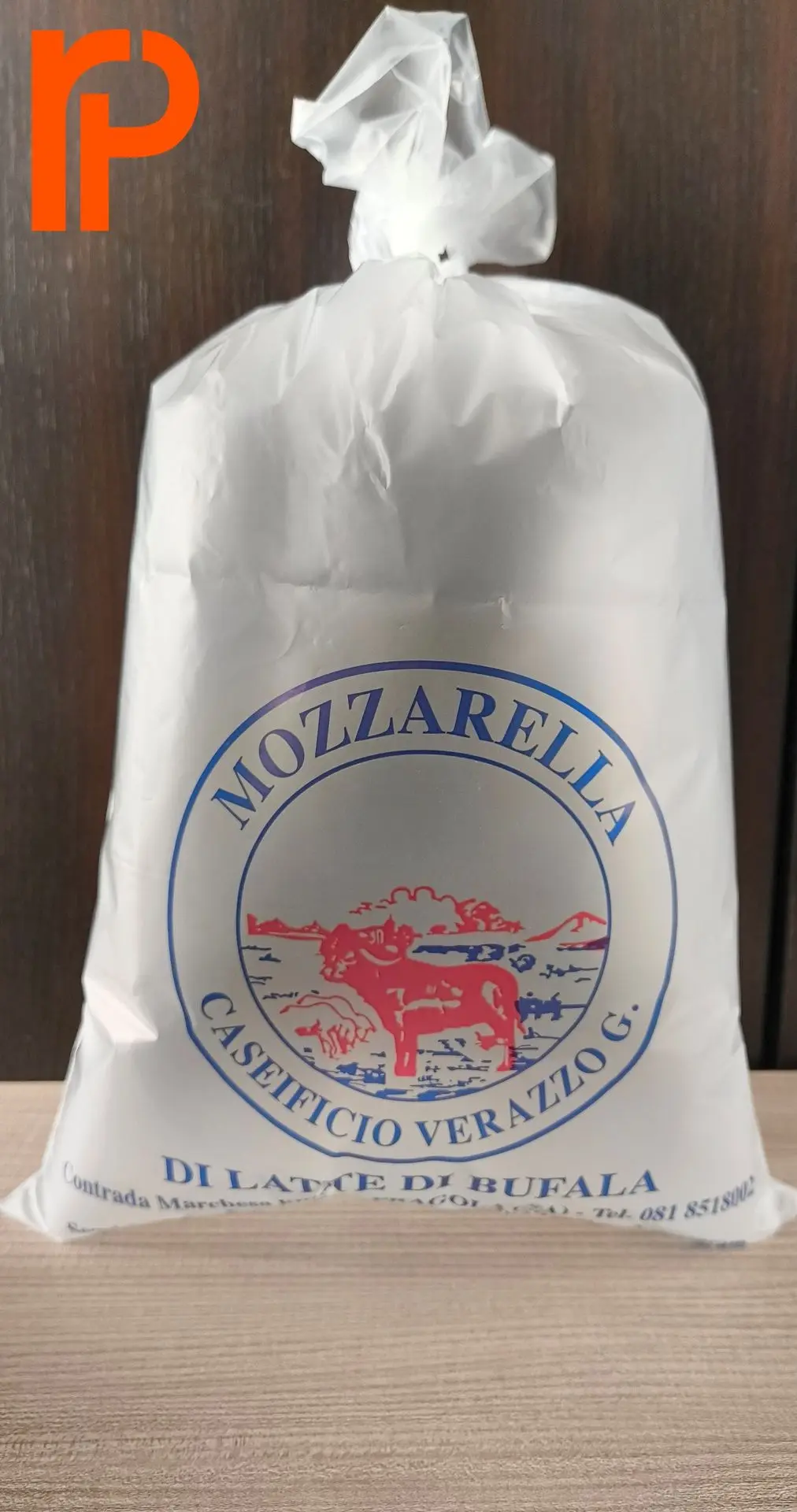sacco in polietilene HD caseificio Verazzo