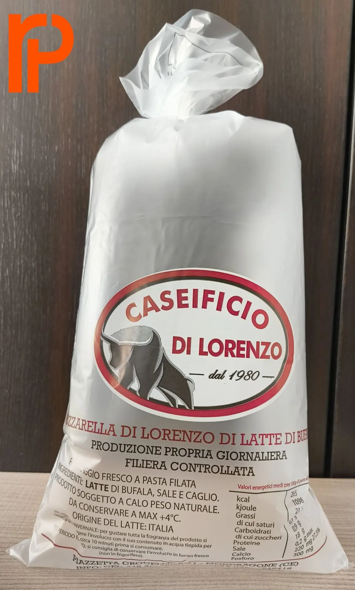 Sacco per la mozzarella in polietilene
