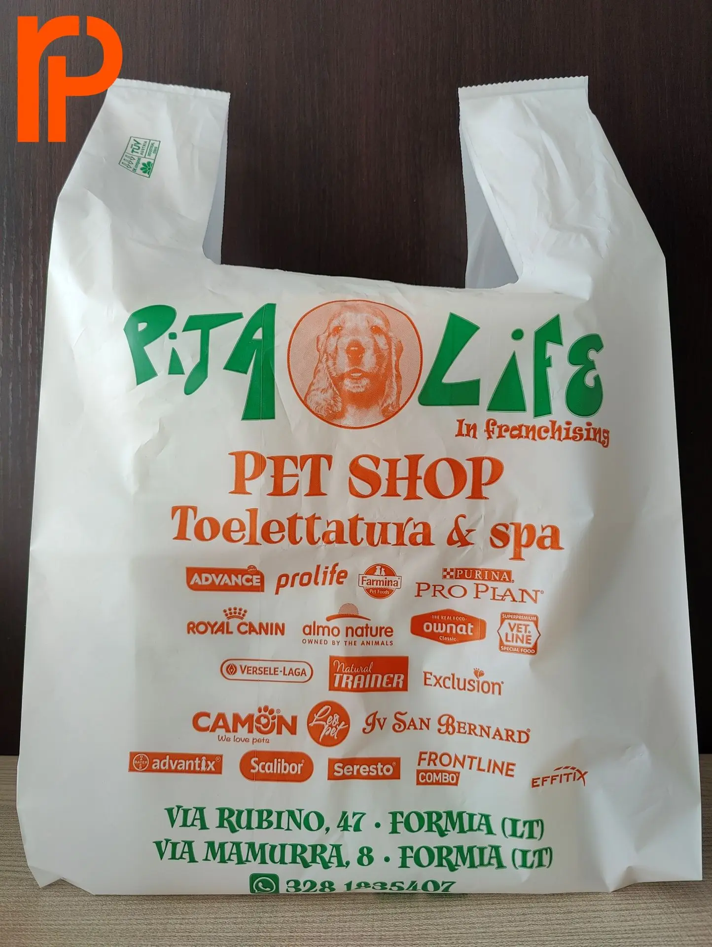 shopper manico a canotta Pet Shop