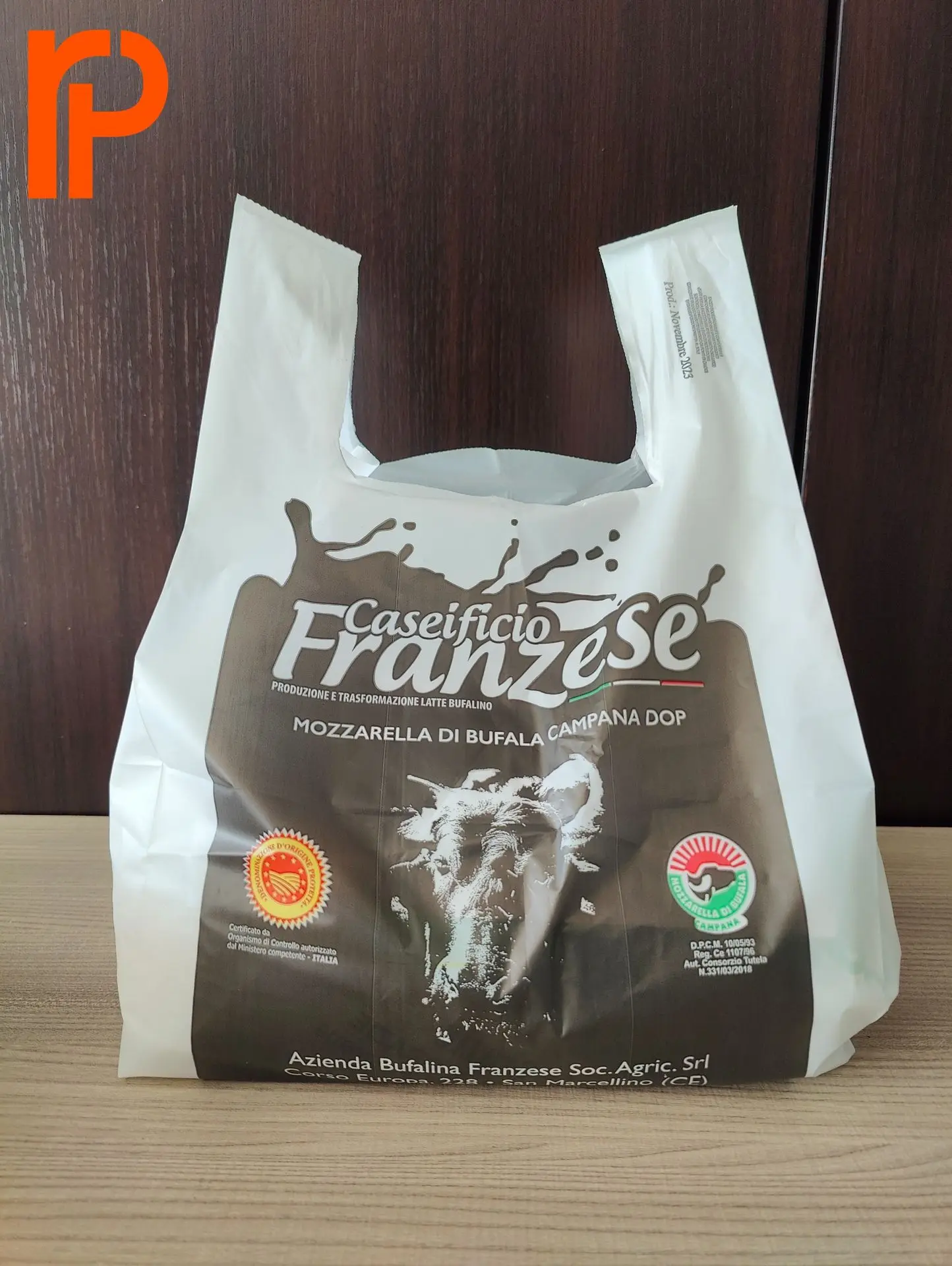 shopper manico a canotta Caseificio