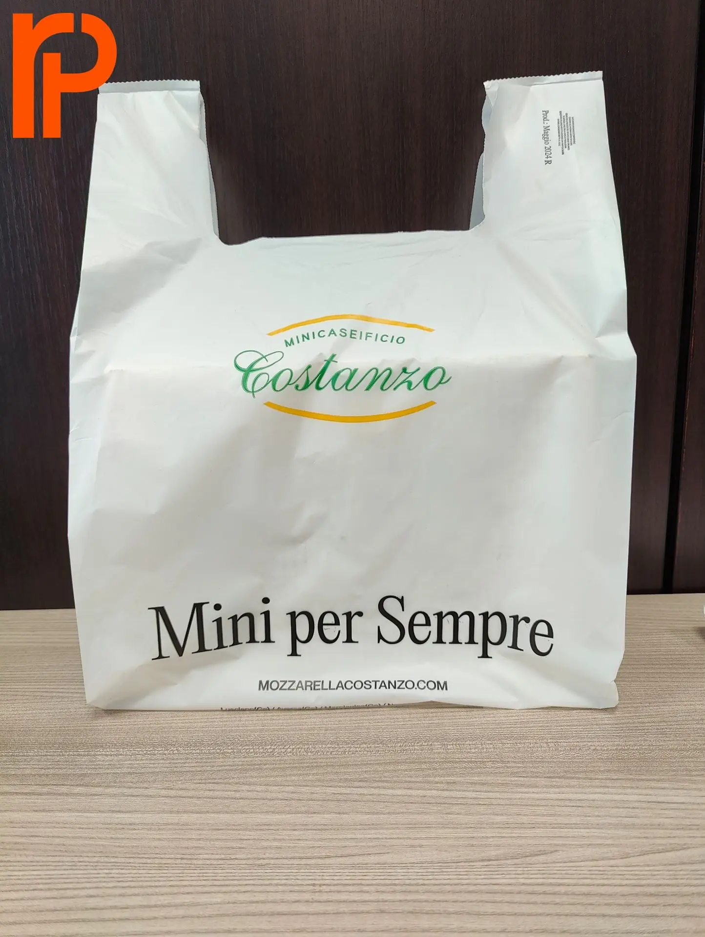 shopper manico a canotta Mini caseificio costanzo