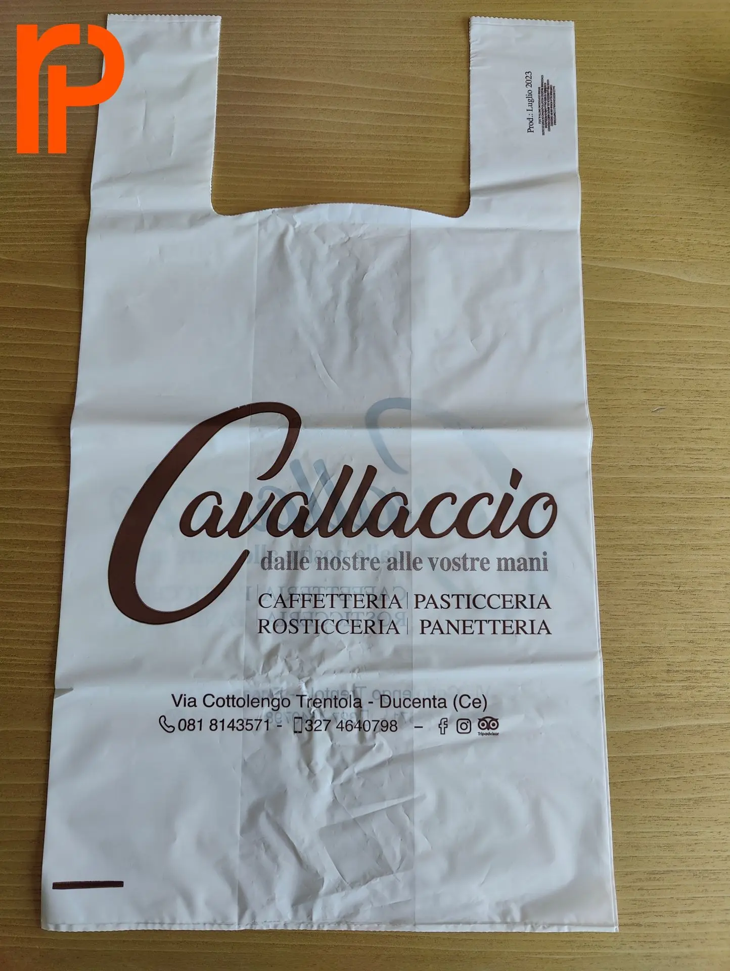 shopper manico a canotta Pasticceria
