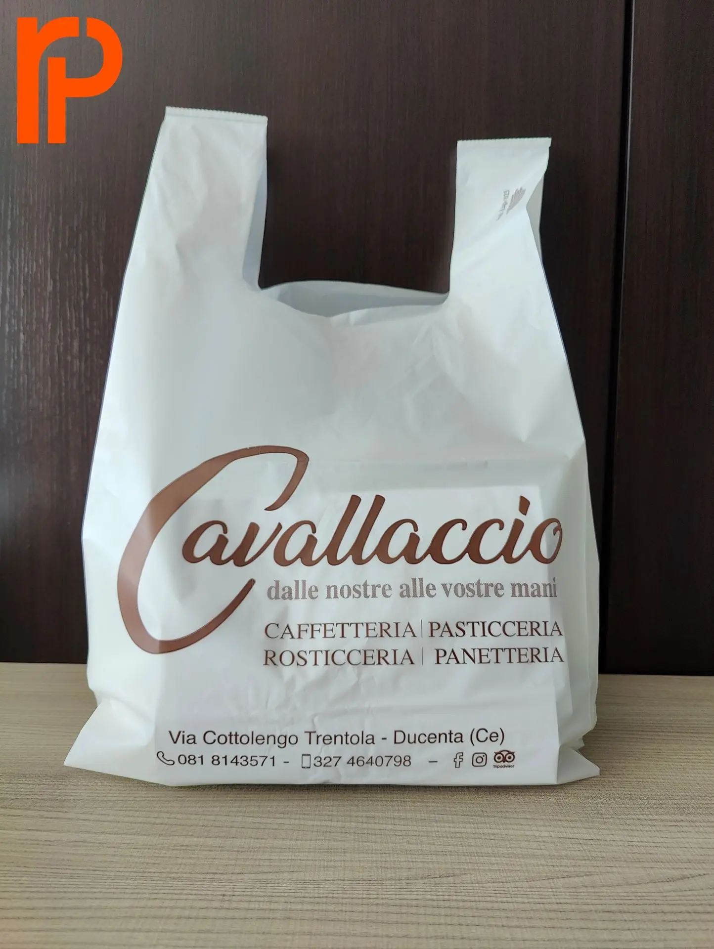 shopper manico a canotta Pasticceria Cavallaccio